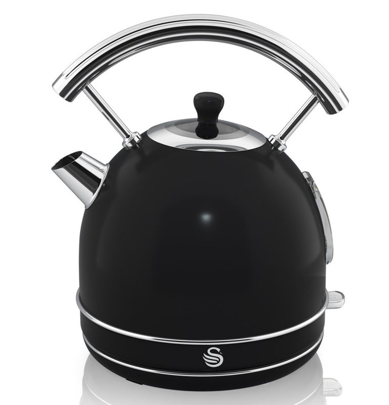 Swan Retro Dome 1.7 L Stainless Steel Electric Kettle Wayfair.co.uk